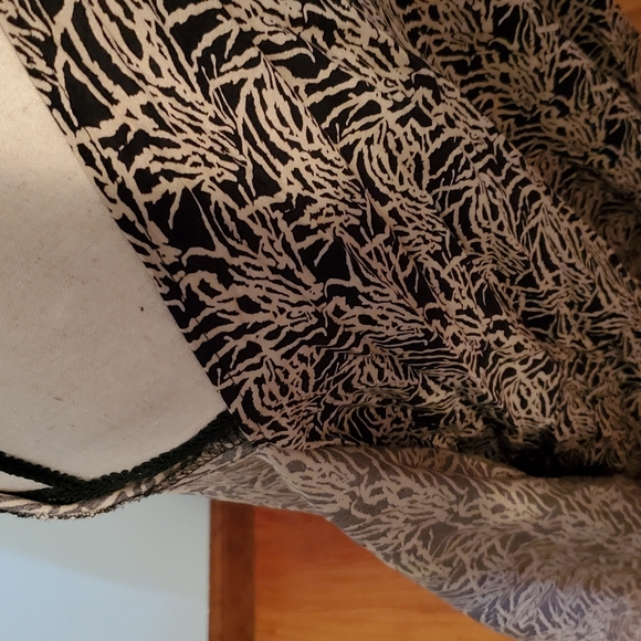 J. Stevens Black Tan Nature Print Faux-Wrap Dress - Picture 8 of 9